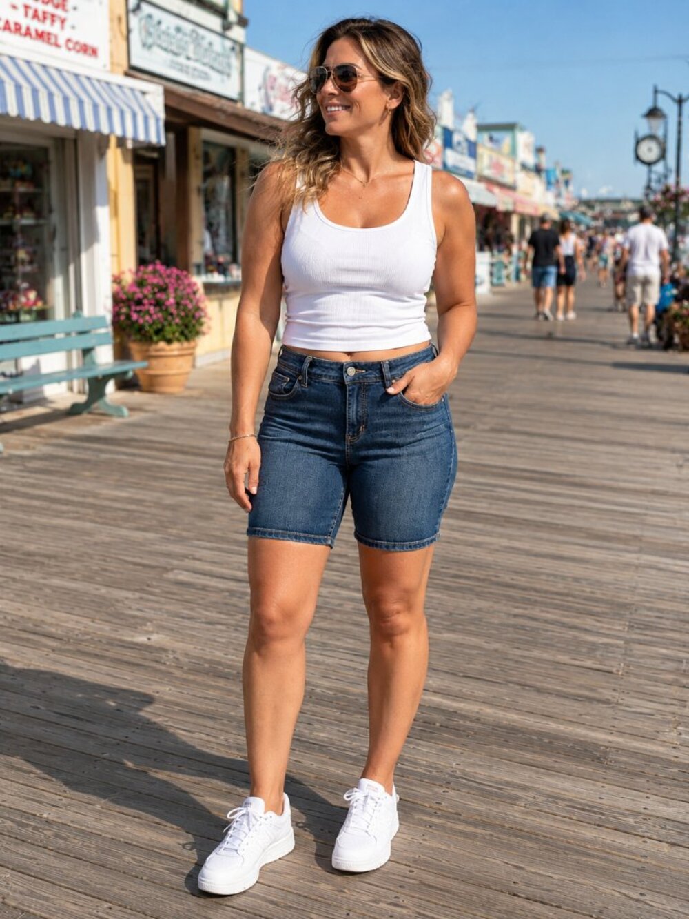 Seven7 Denim Bermuda Shorts Russel Bu Dark Wash Size 12 w/Flaw